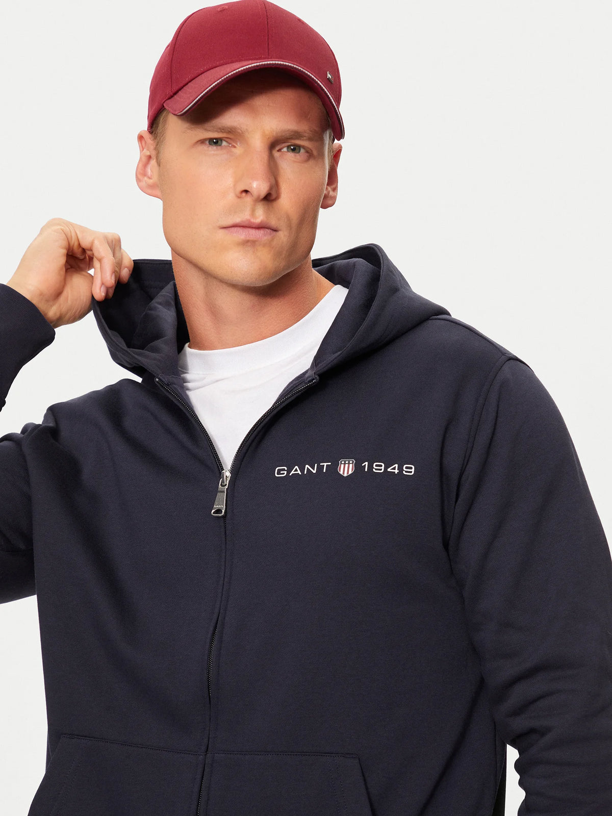 Sweatshirt com capuz e fecho Printed Graphic - GANT