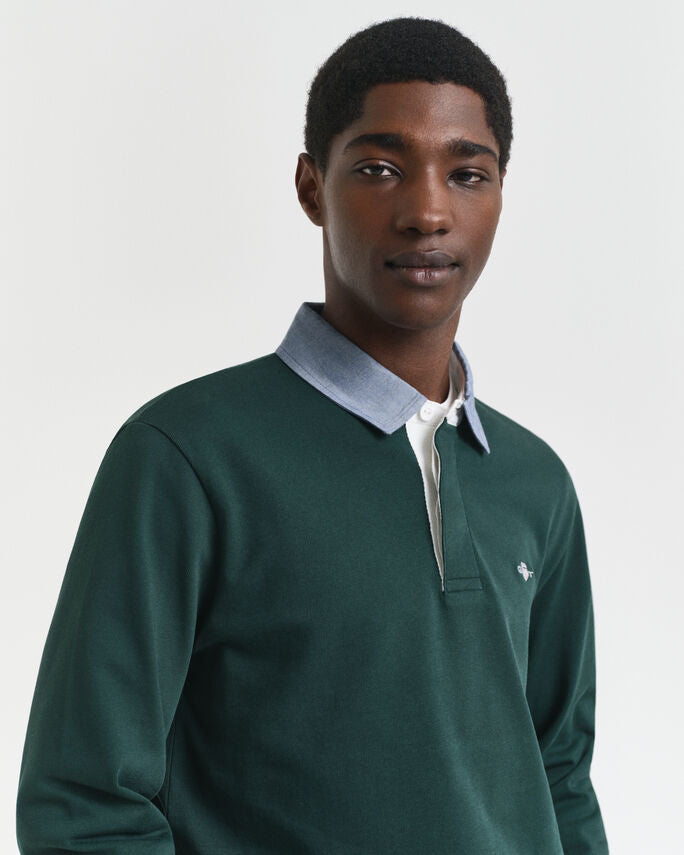 Heavy Rugger com colarinho em chambray - GANT