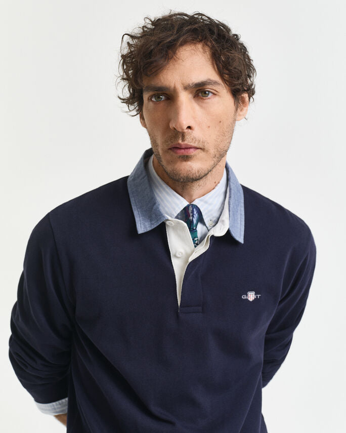 Heavy Rugger com colarinho em chambray - GANT