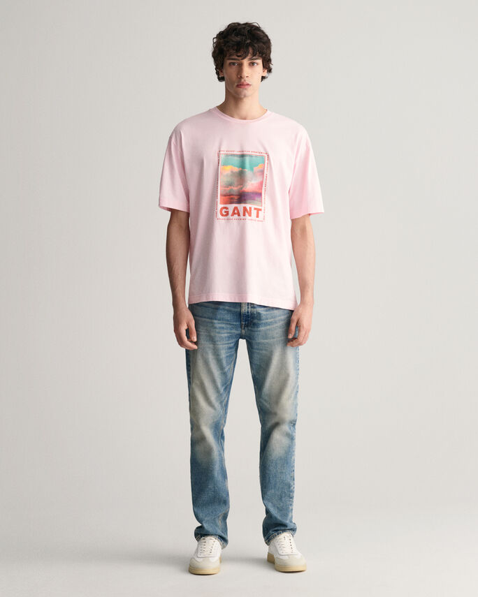 T-shirt Washed Graphic - GANT