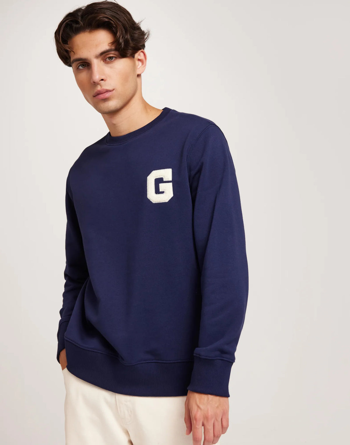 Sweatshirt com decote redondo G -GANT