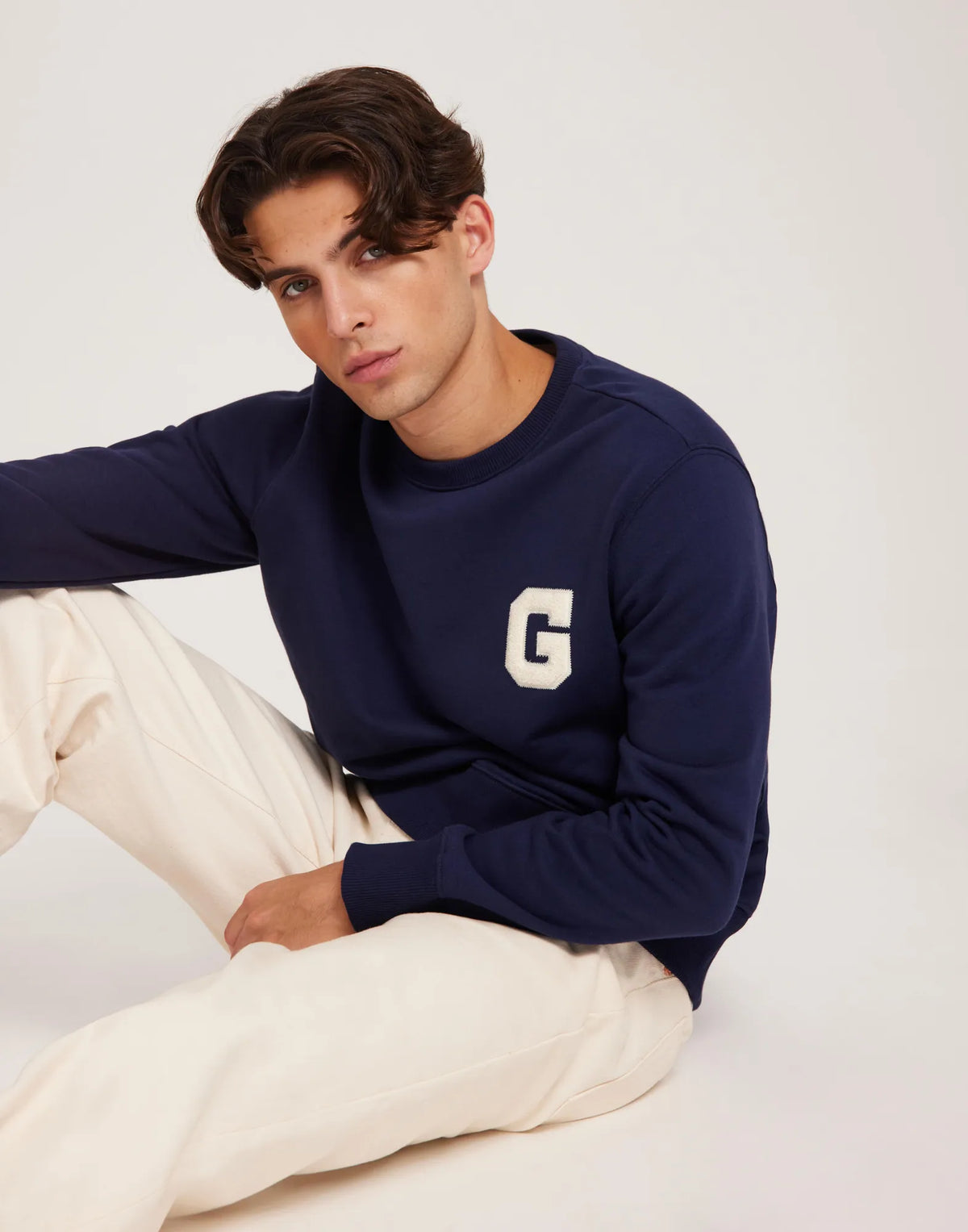 Sweatshirt com decote redondo G -GANT