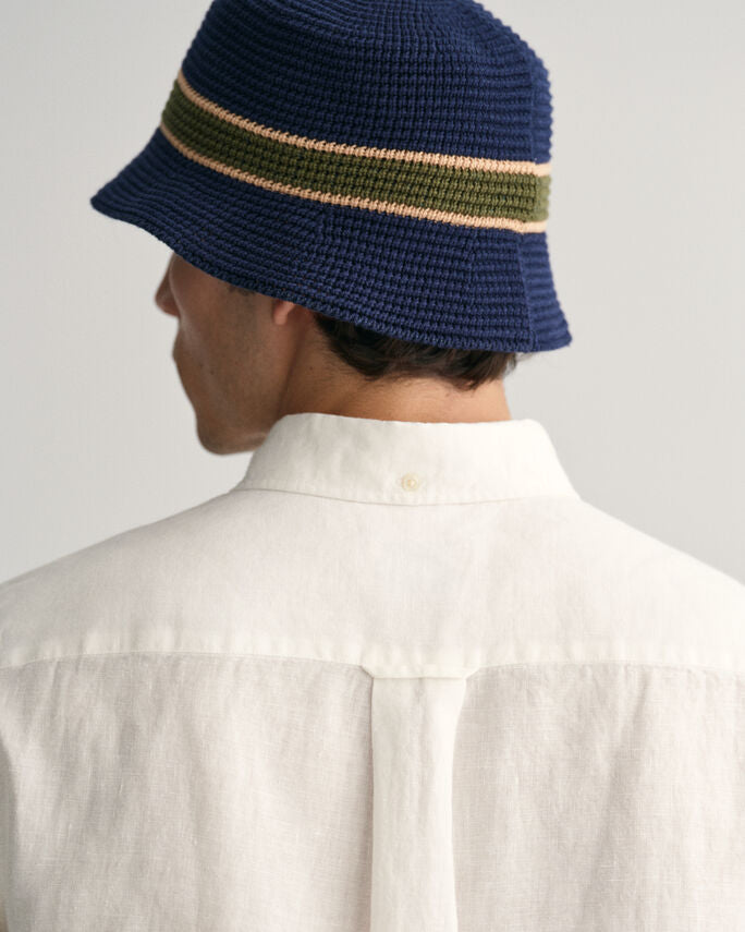 Camisa de linho com manga curta regular fit - GANT