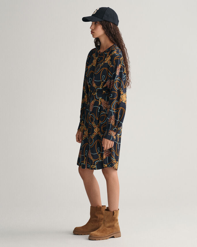 Vestido-camisa com estampado Rope - GANT