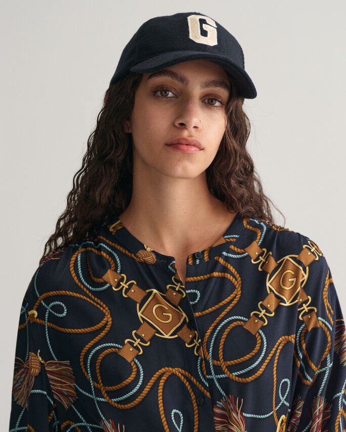 Vestido-camisa com estampado Rope - GANT