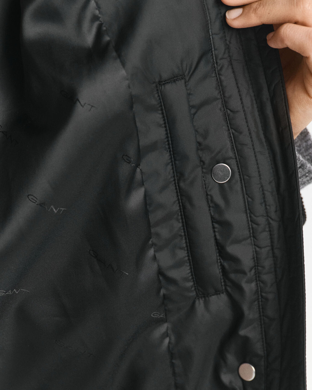 Casaco acolchoado com detalhes em bombazina - GANT