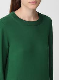 Camisola com gola redonda em lã merino