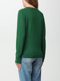 Camisola com gola redonda em lã merino