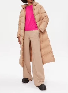 Camisola com gola redonda em lã merino