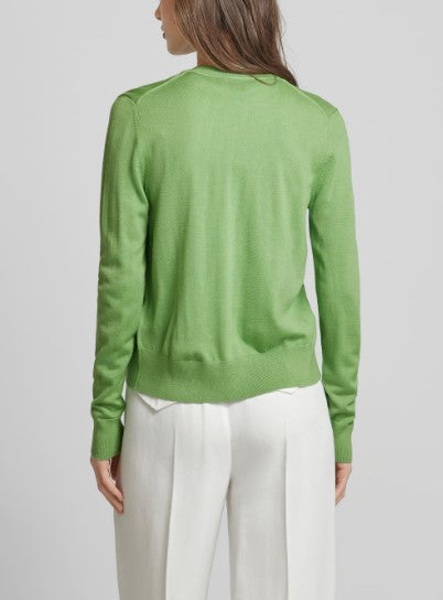 Casaco de lã merino com botões