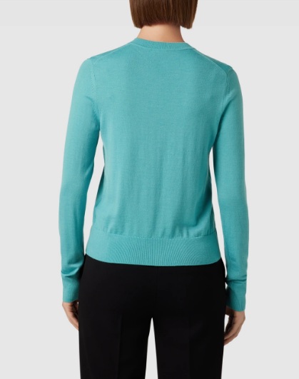 Casaco de lã merino com botões