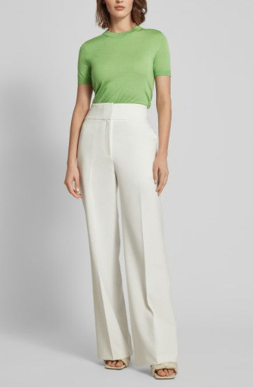 Camisola de manga curta em lã Merino