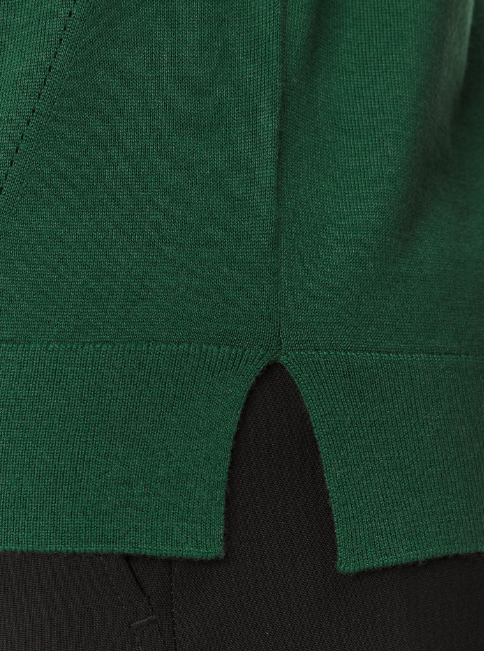 Camisola de manga curta em lã Merino