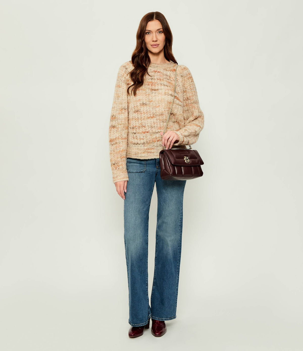 Bolsa a tiracolo acolchoada com ferragem de monograma Double B