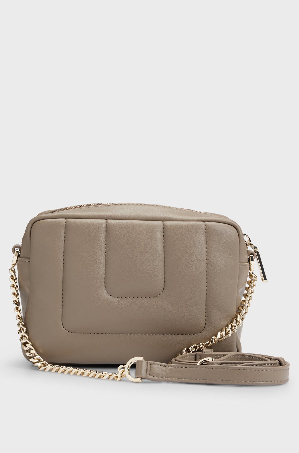 Mala a tiracolo acolchoada com monograma Double B