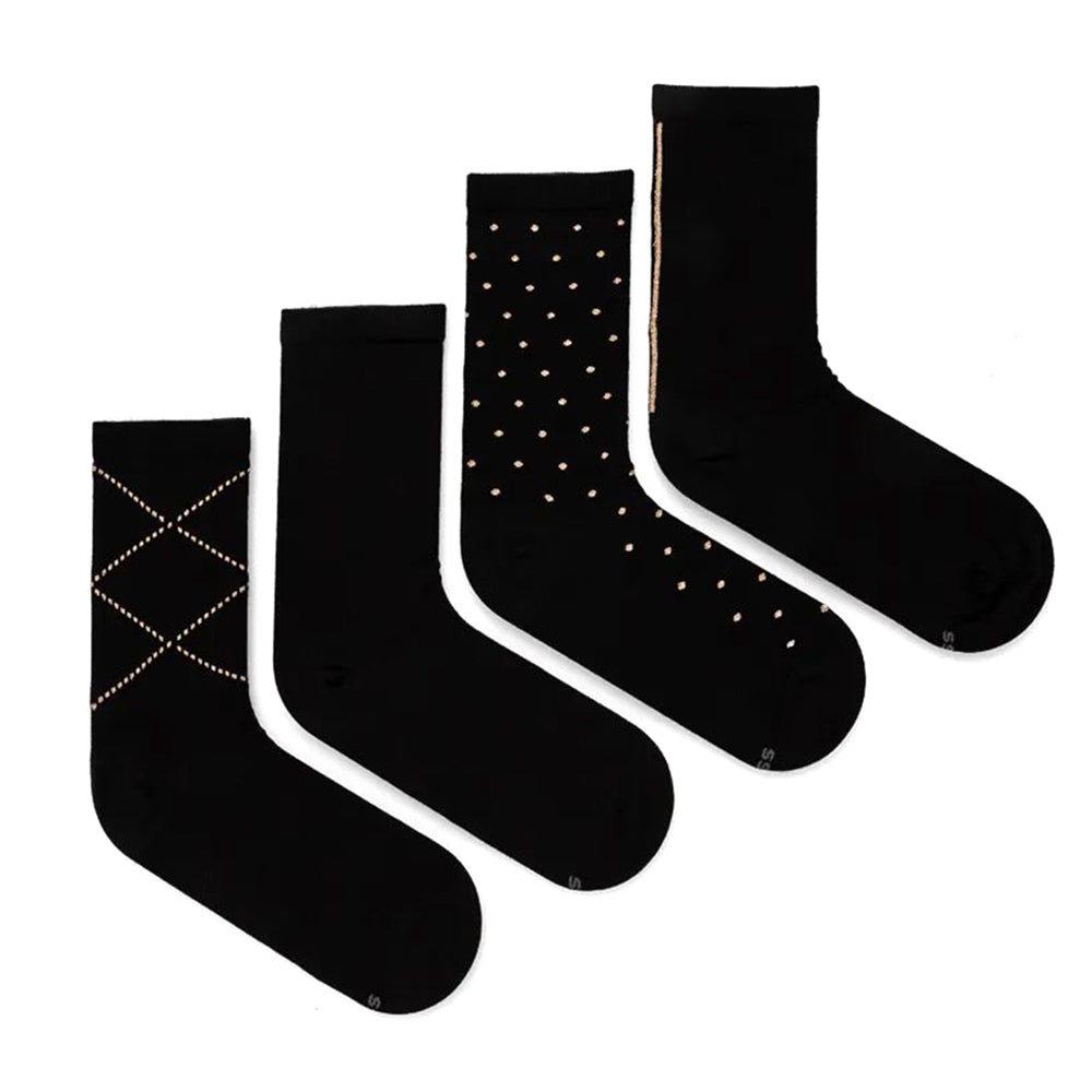 Pack of four pairs of regular length socks in gift box - BOSS