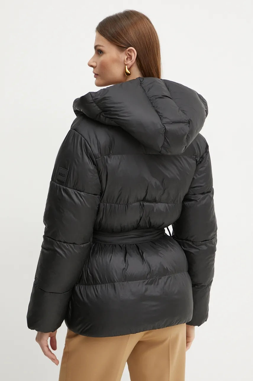 Casaco acolchoado com cinto