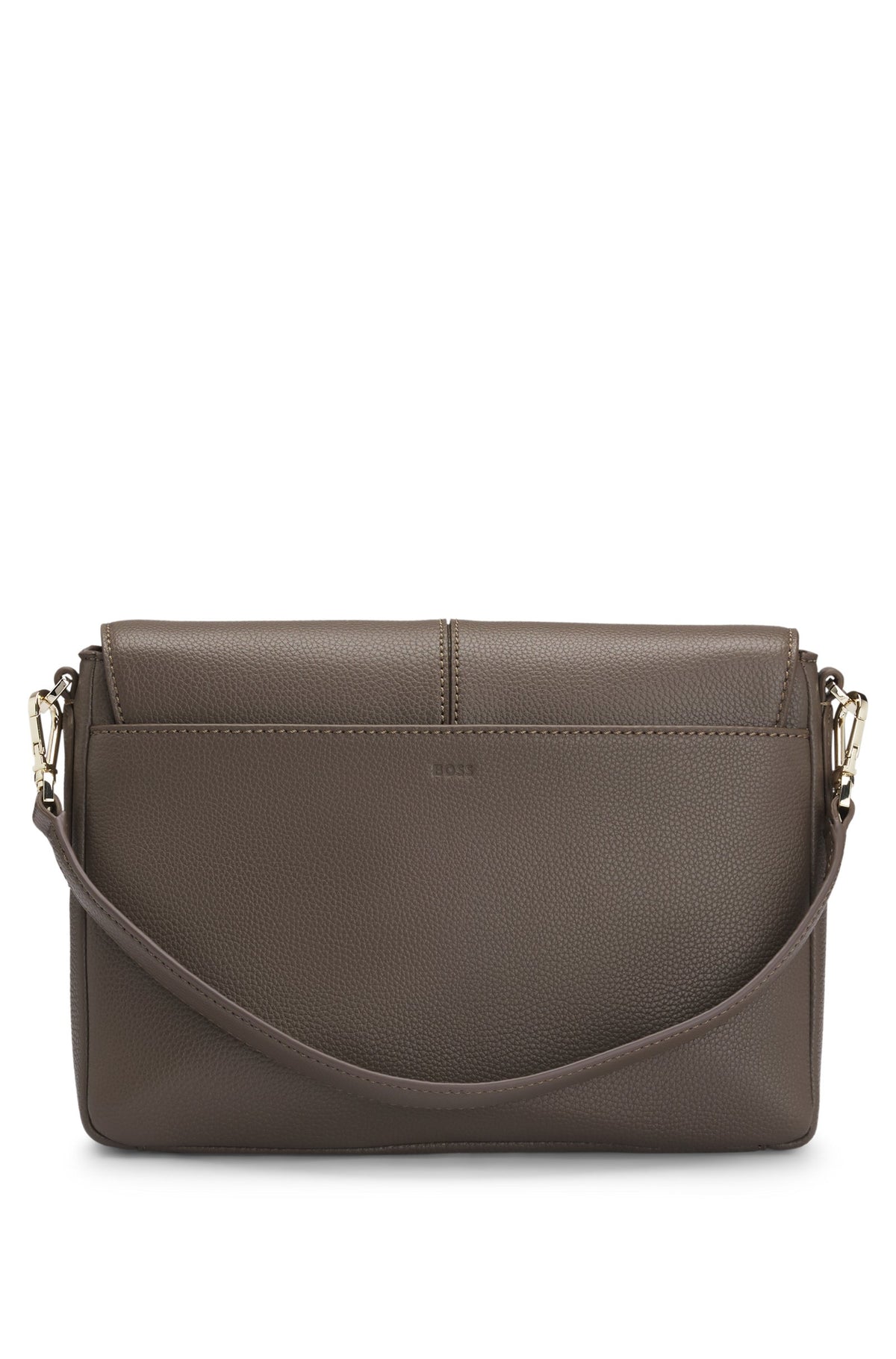 Mala em pele sintética granulada com monograma Double B