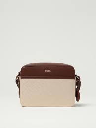 Mala a tiracolo numa mistura de tecido e Eco Pele