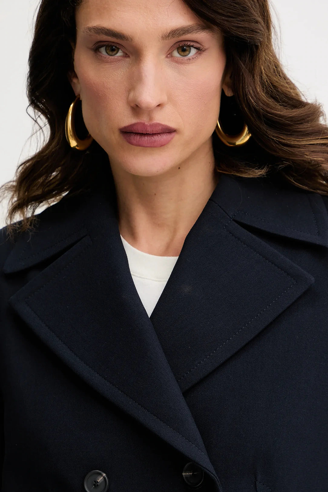 Casaco de trespasse em algodão - BOSS