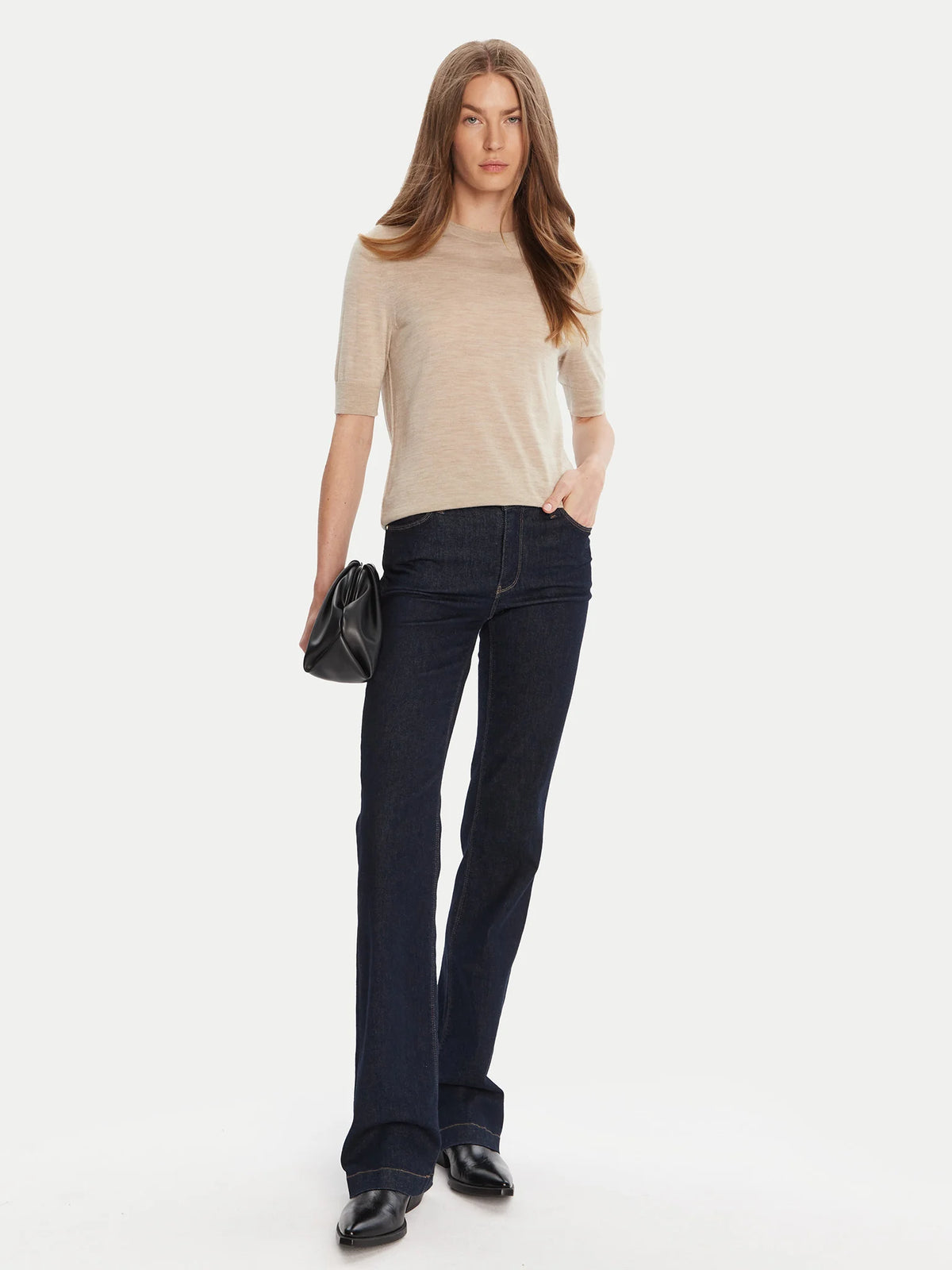 Camisola de ajuste slim em lã virgem - BOSS