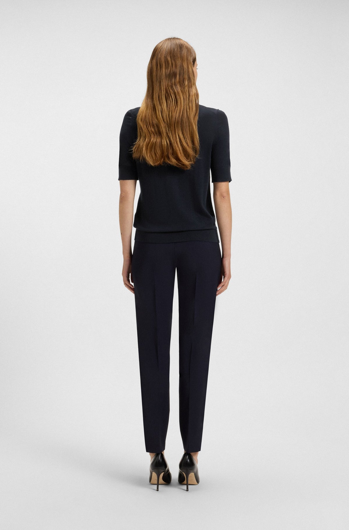 Camisola de ajuste slim em lã virgem - BOSS