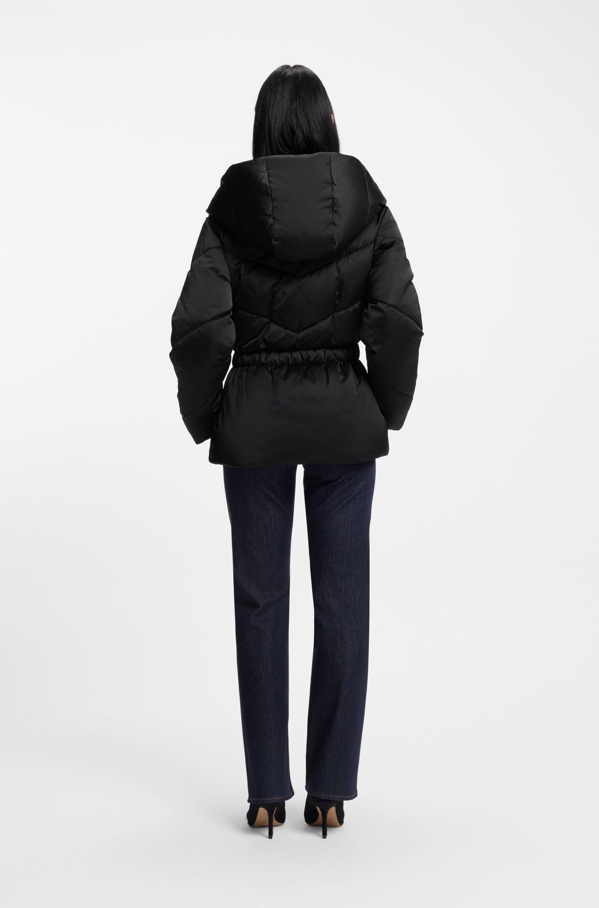 Casaco acolchoado repelente à água com cinto - BOSS