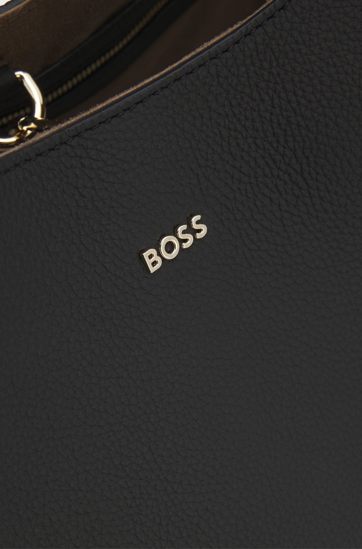 Bolsa Lenah Tote em pele de bovino granulada - BOSS