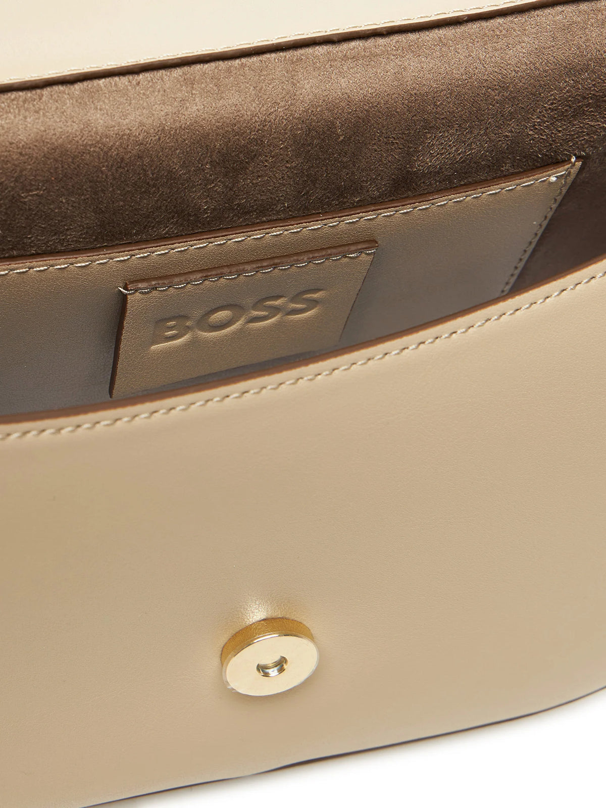 Mala a tiracolo com letras de logótipo