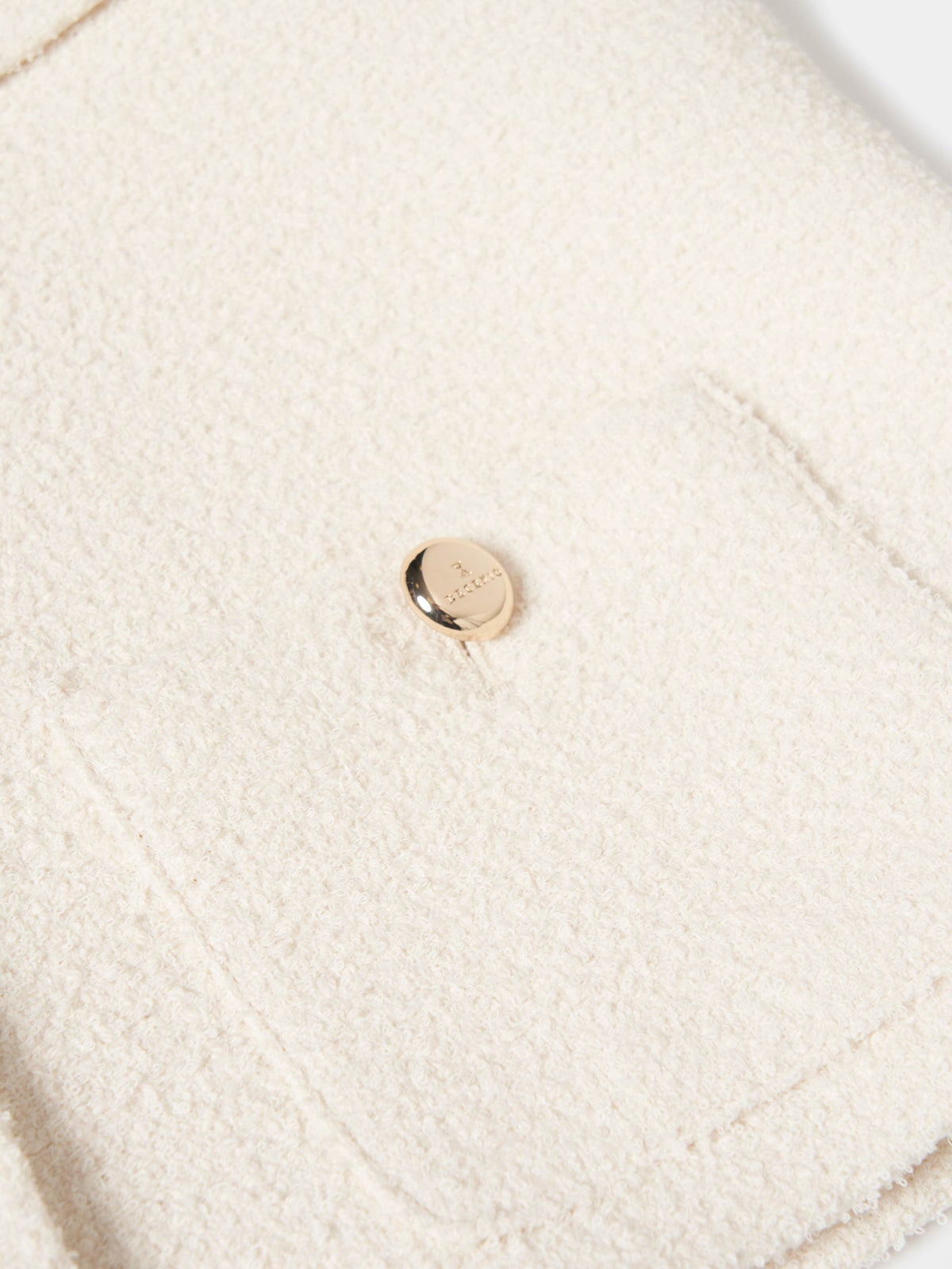 Casaco Tweed curto com botões dourados - DECENIO