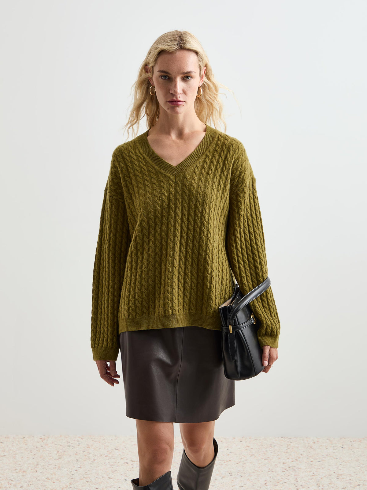 Camisola de lã entrançada - DECENIO