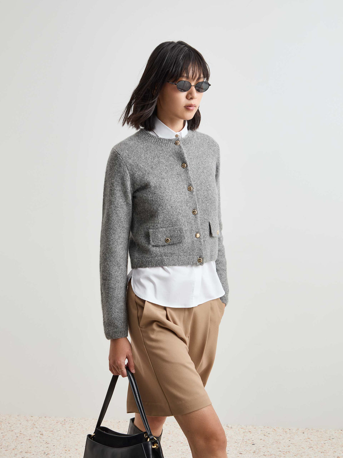 Casaco com mistura de lã - DECENIO