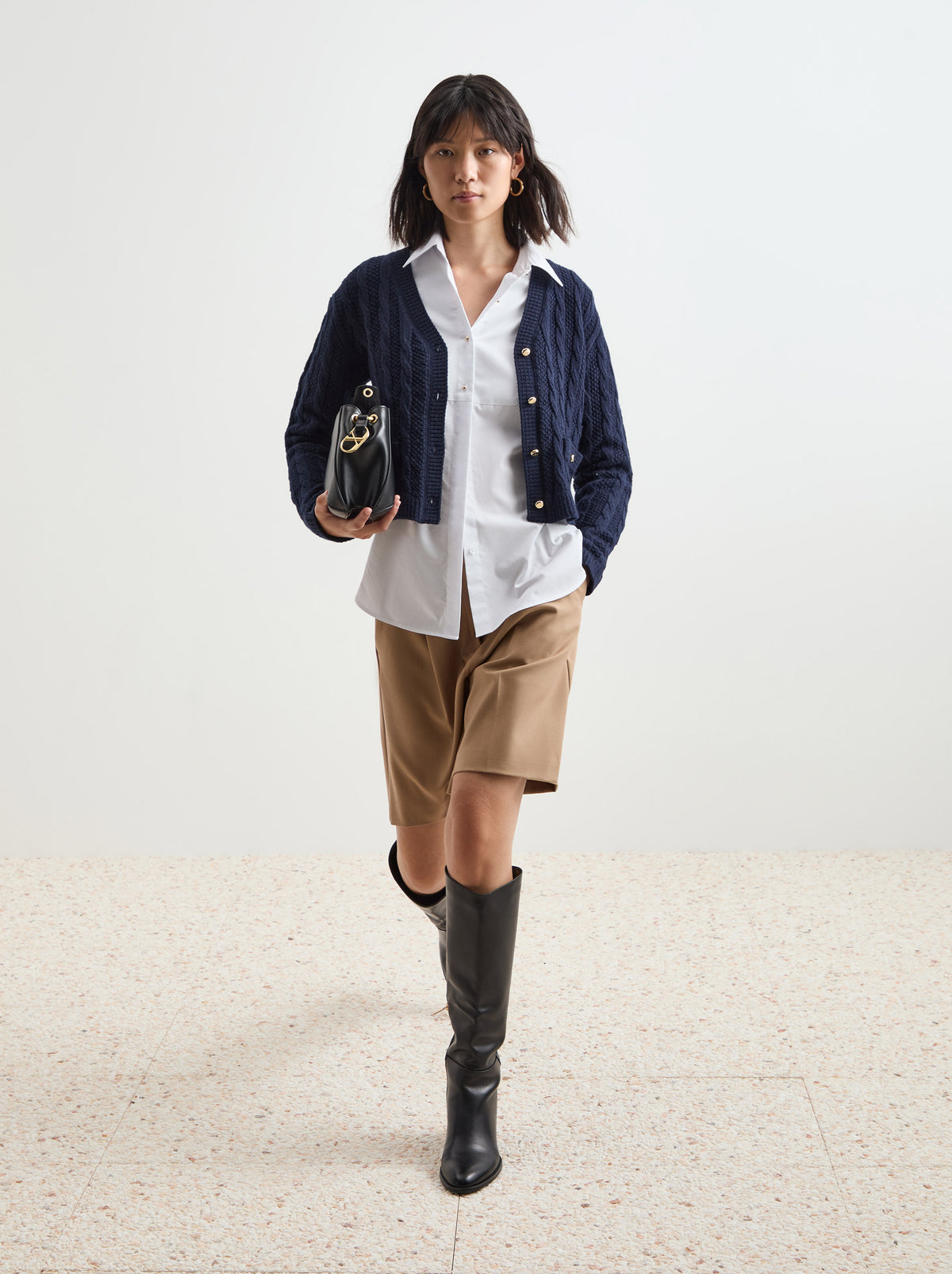 Casaco malha entrançada - DECENIO