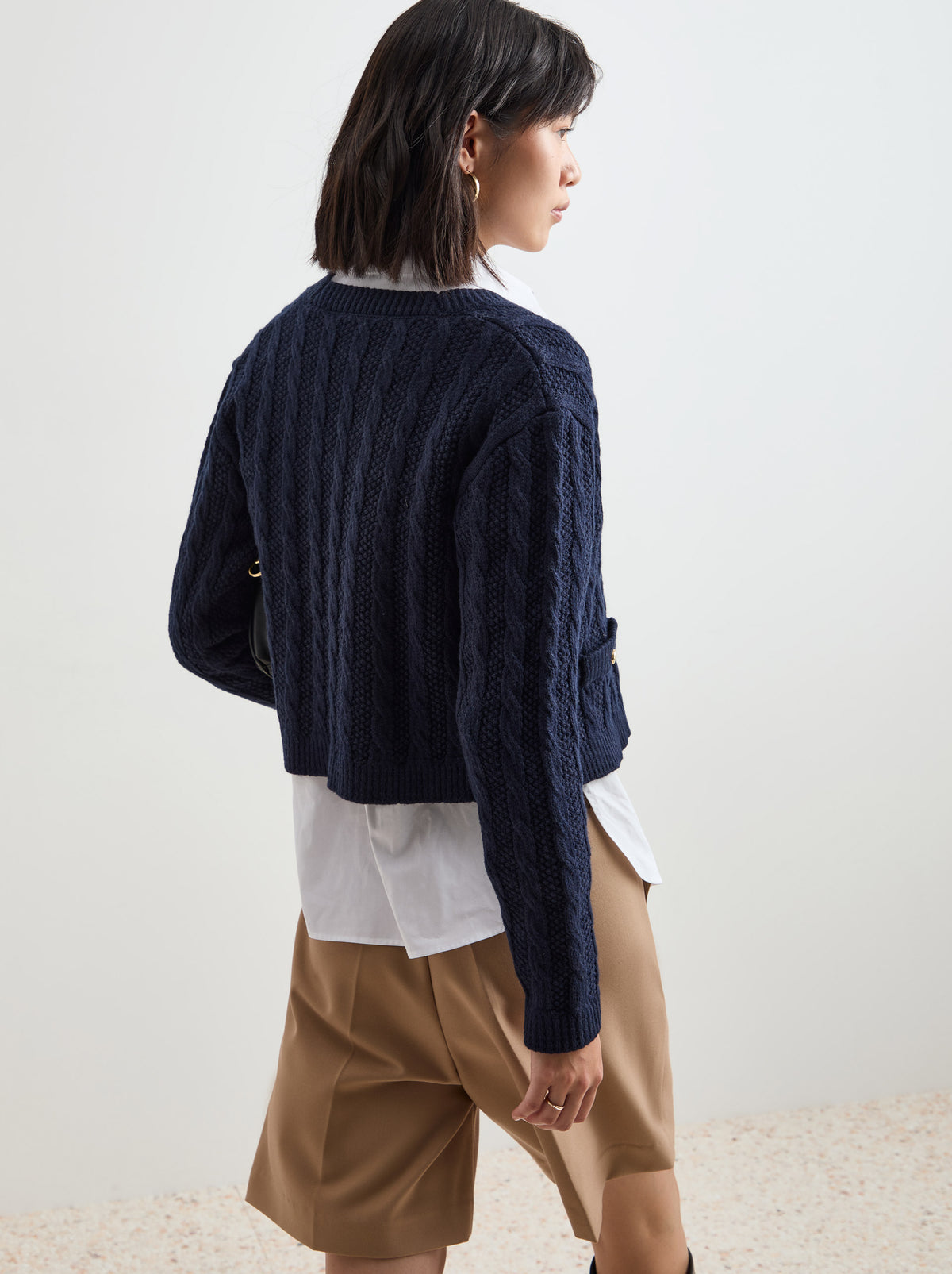 Casaco malha entrançada - DECENIO