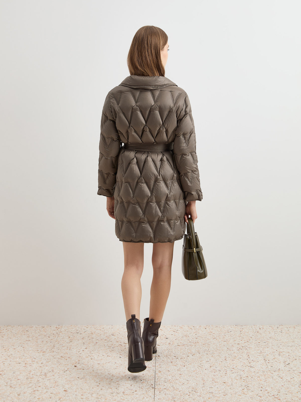 Blusão acolchoado com cinto - DECENIO