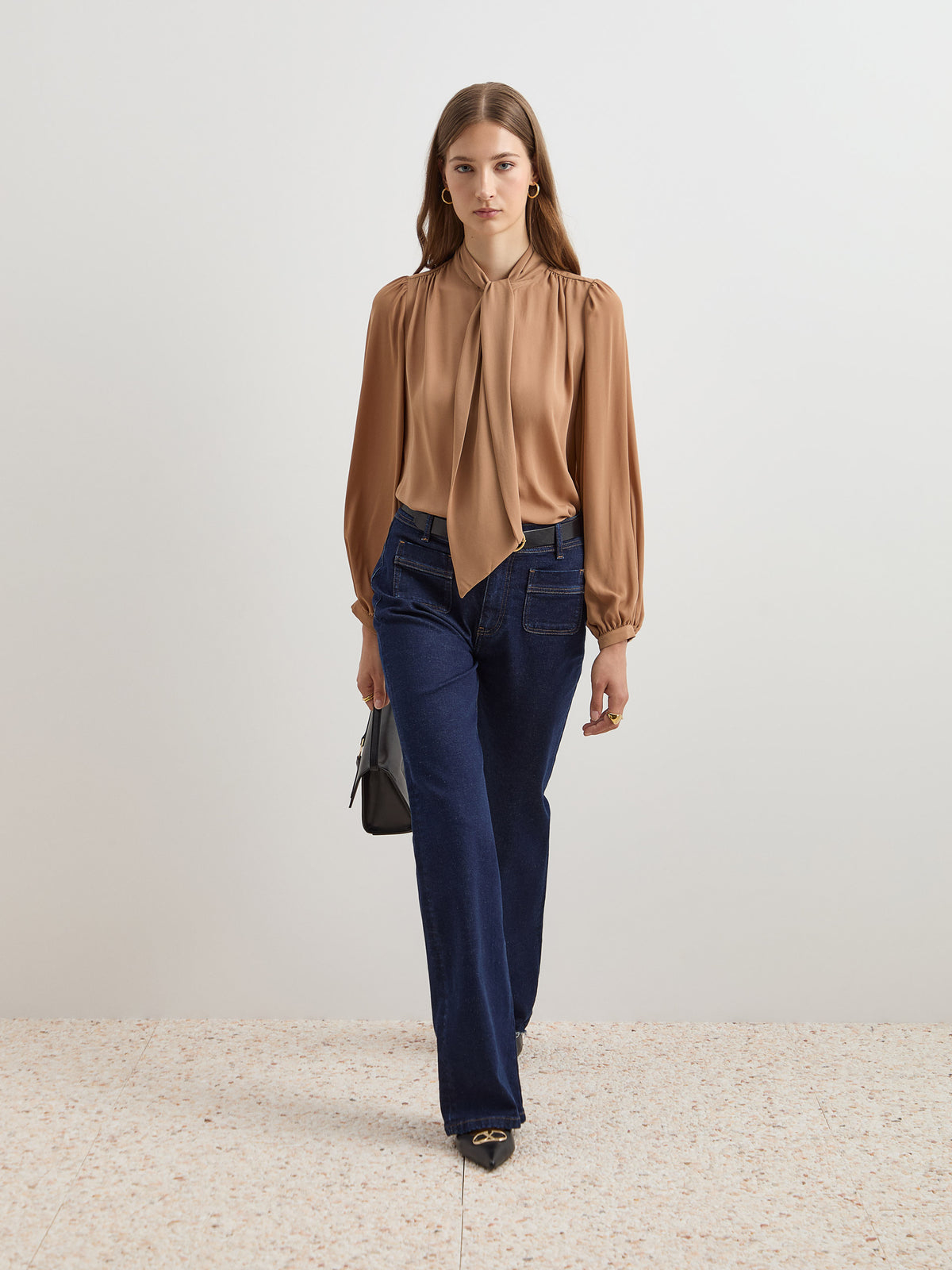 Calças denim wide leg - DECENIO