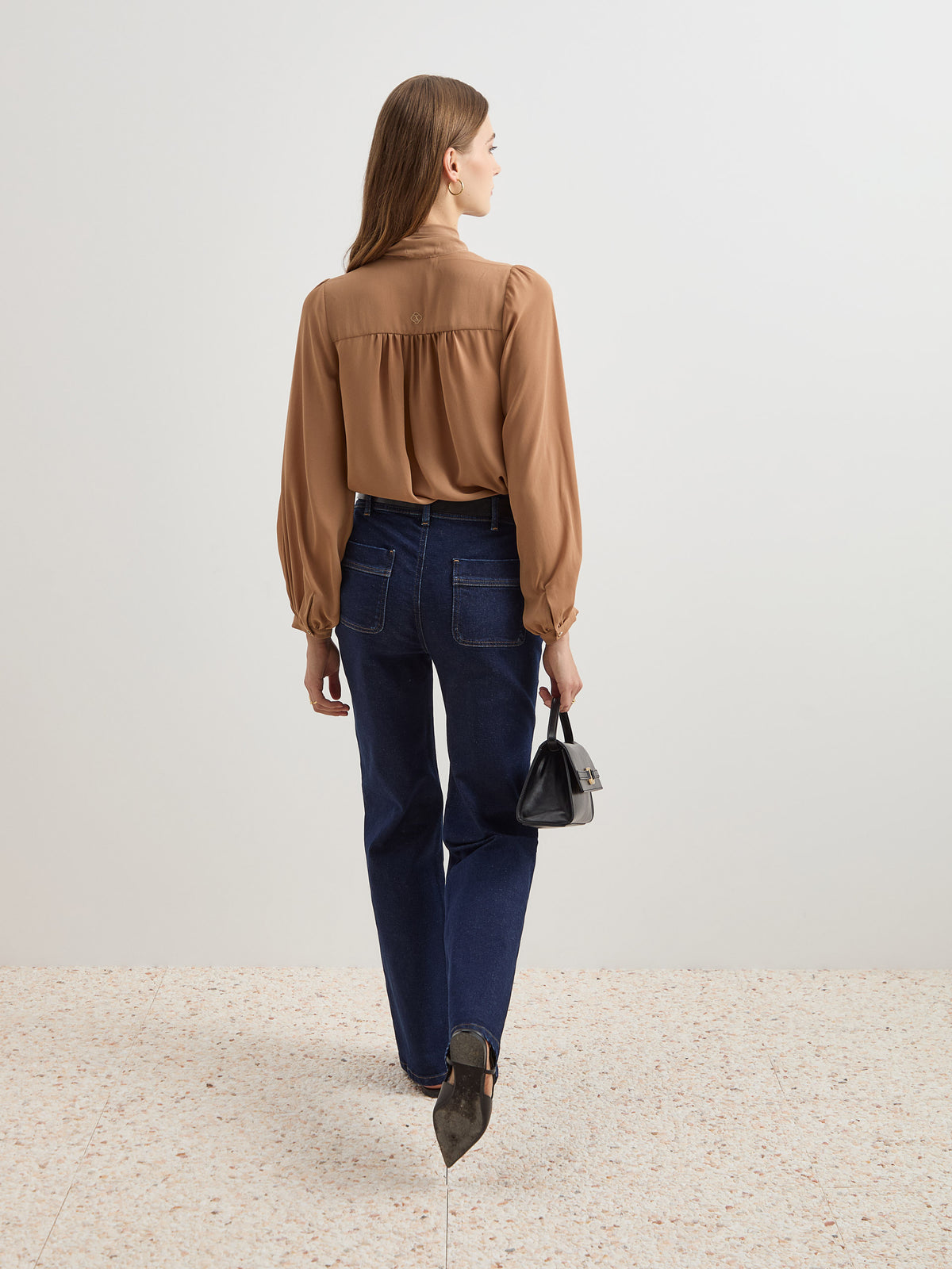 Calças denim wide leg - DECENIO