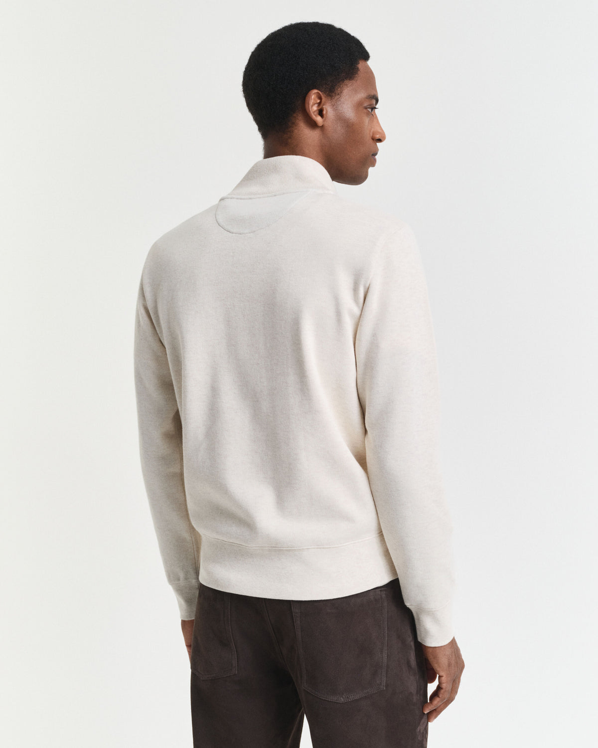 Sweatshirt com meio fecho Sacker Rib - GANT