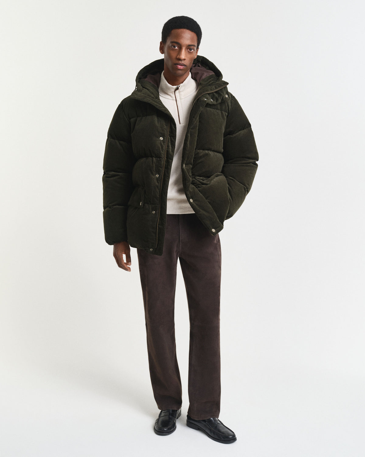 Sweatshirt com meio fecho Sacker Rib - GANT