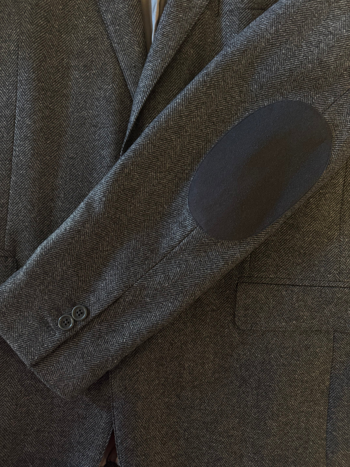 Blazer com padrão espinha de peixe regular fit - GANT