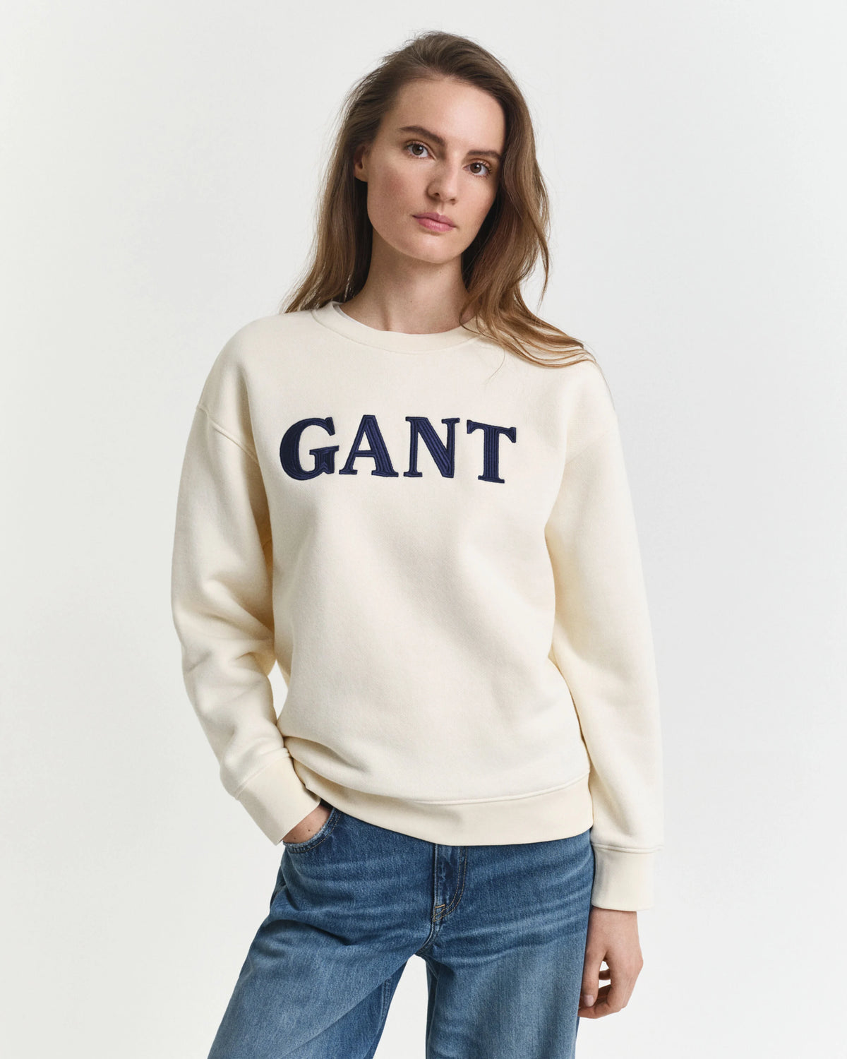 Sweatshirt com decote redondo Graphic - GANT