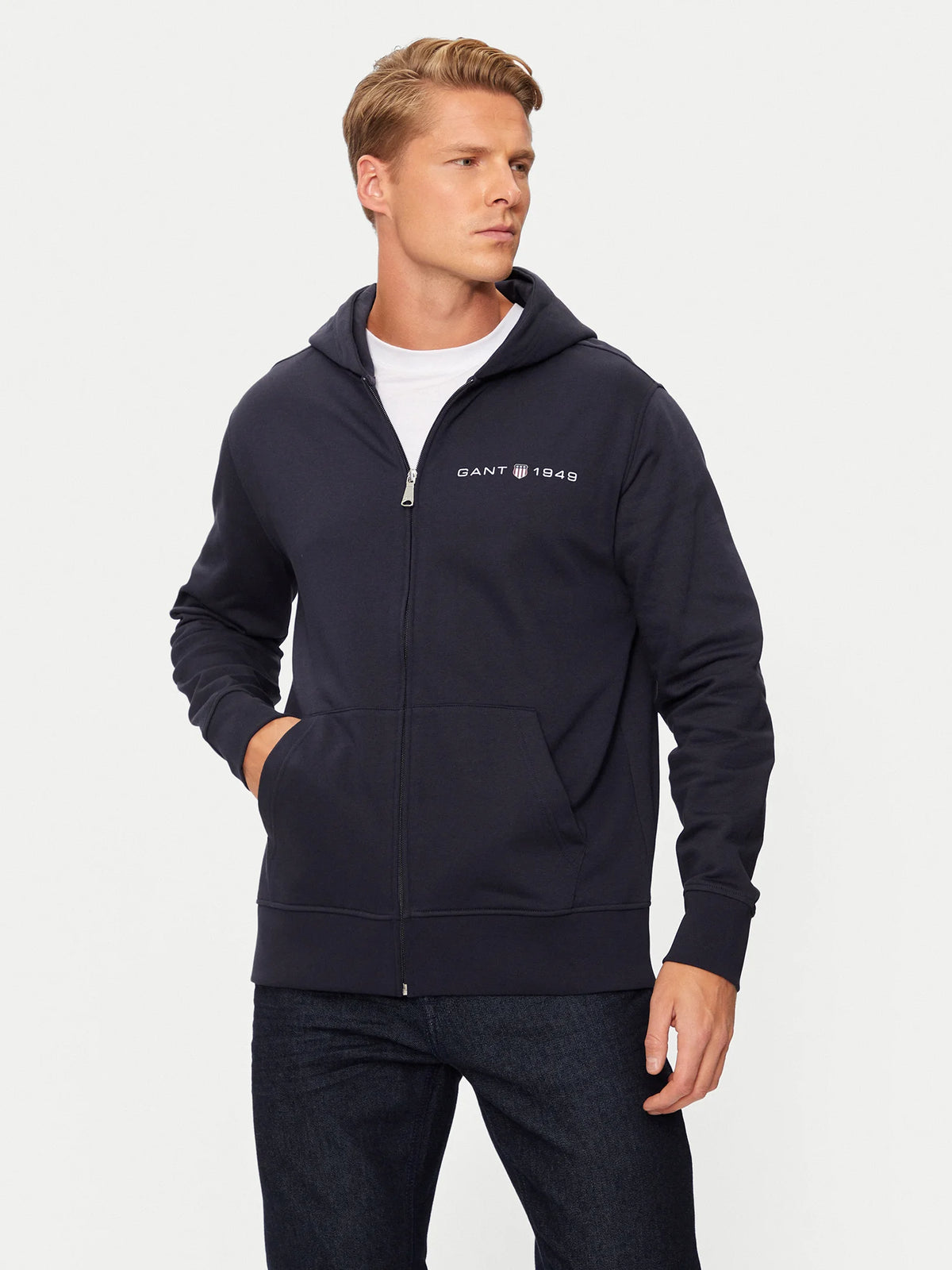 Sweatshirt com capuz e fecho Printed Graphic - GANT