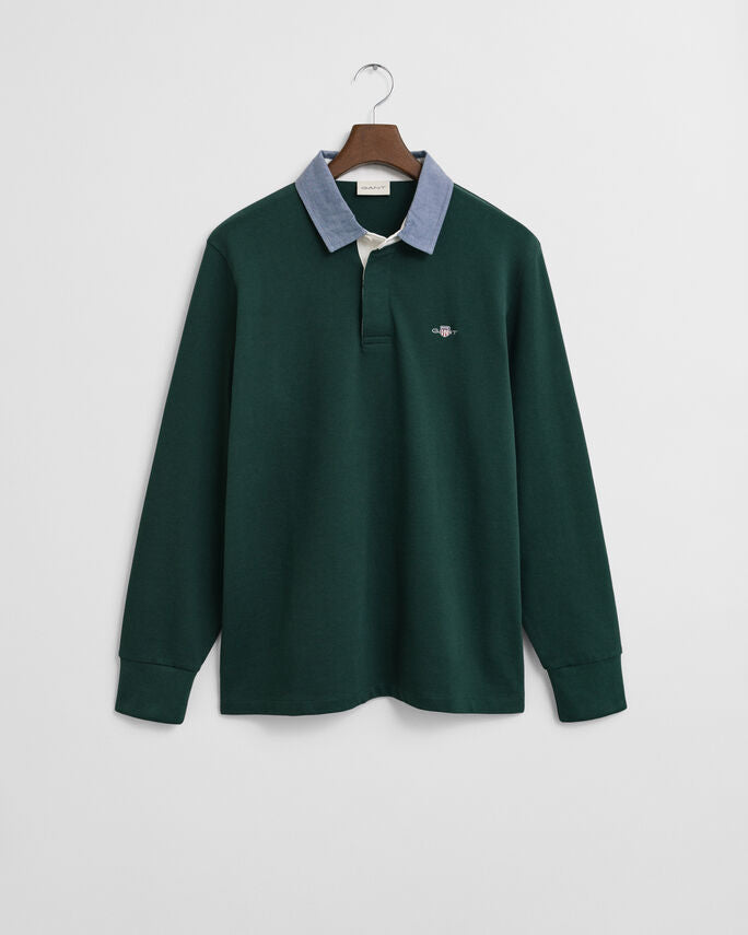 Heavy Rugger com colarinho em chambray - GANT