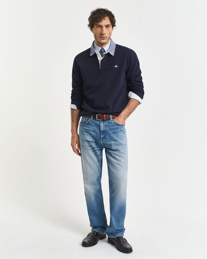 Heavy Rugger com colarinho em chambray - GANT