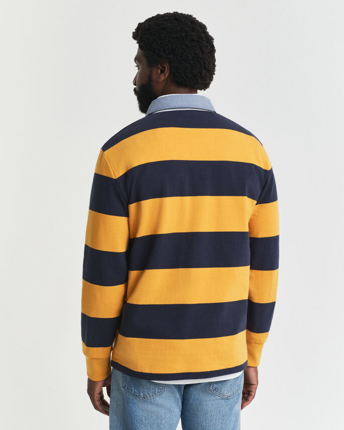 Heavy Rugger às riscas com colarinho em chambray - GANT