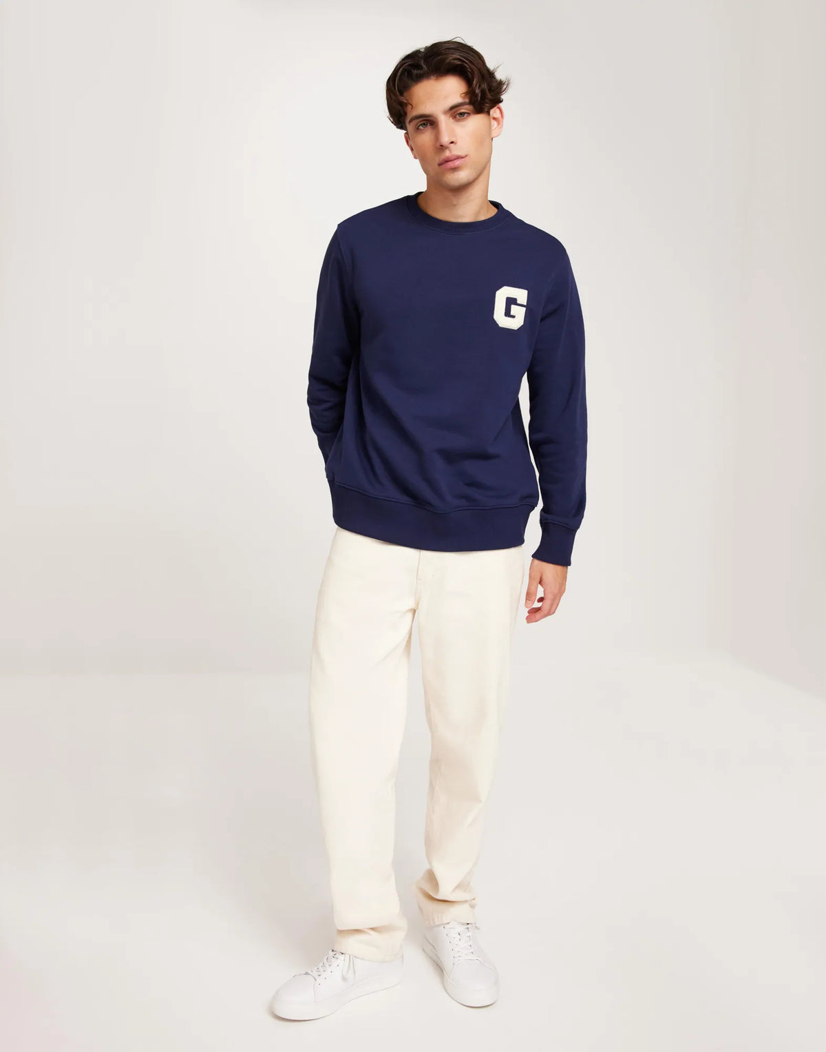 Sweatshirt com decote redondo G -GANT