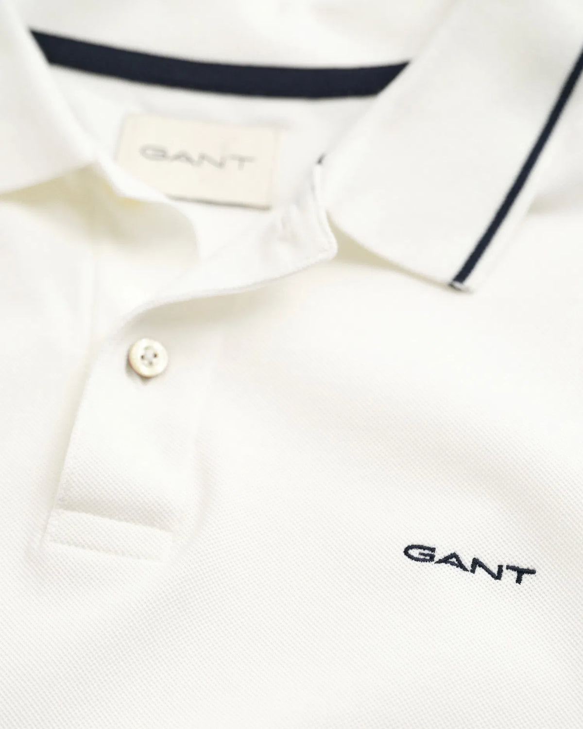 Polo em algodão piqué Tipped