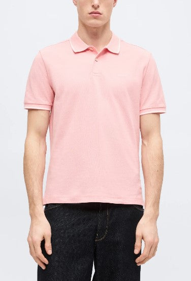 Polo em algodão piqué Tipped