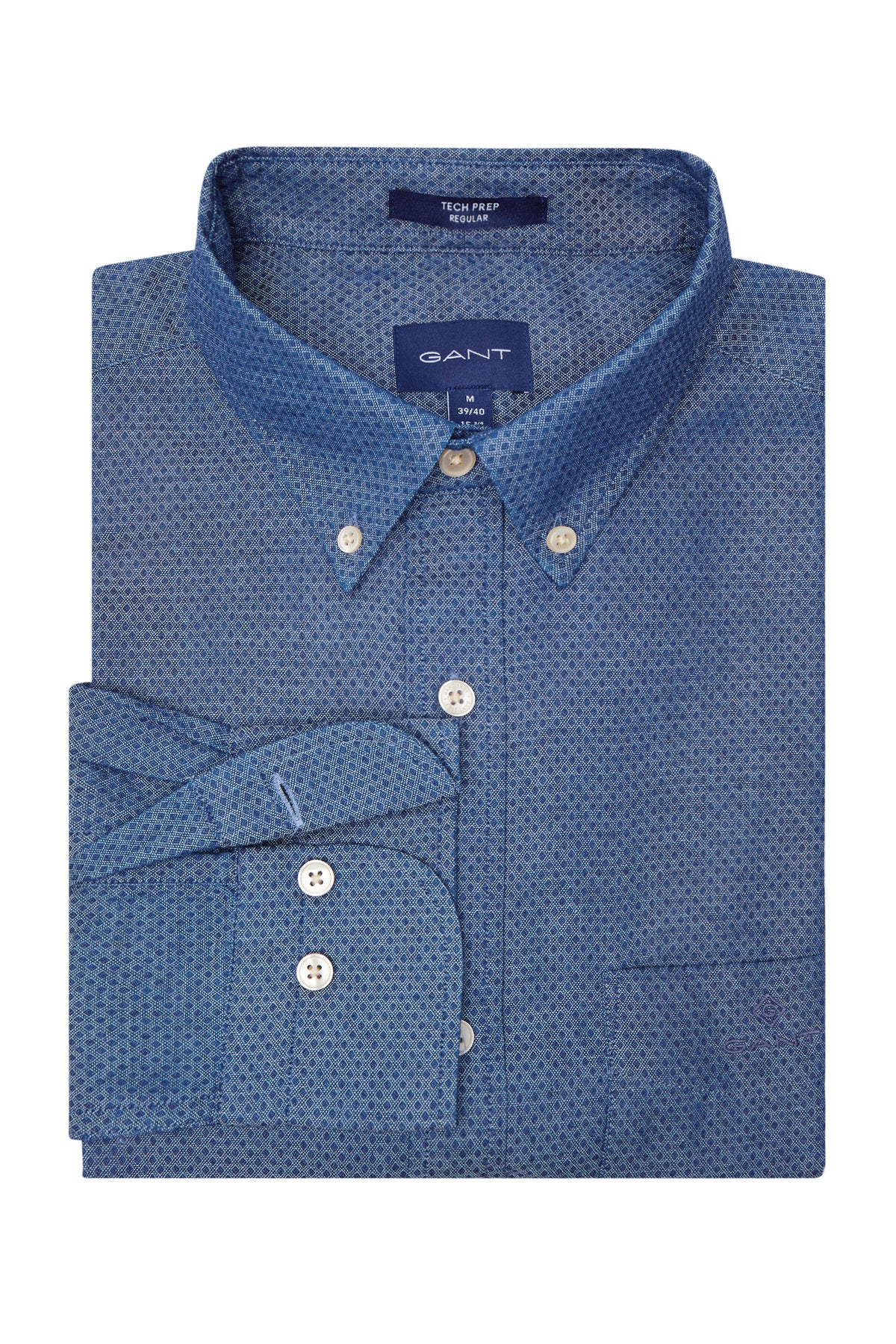 Camisas Tp indigo Dobby Slim Fit - GANT