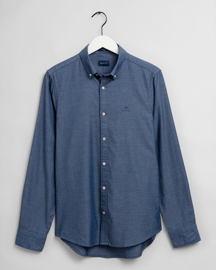 Camisas Tp indigo Dobby Slim Fit - GANT